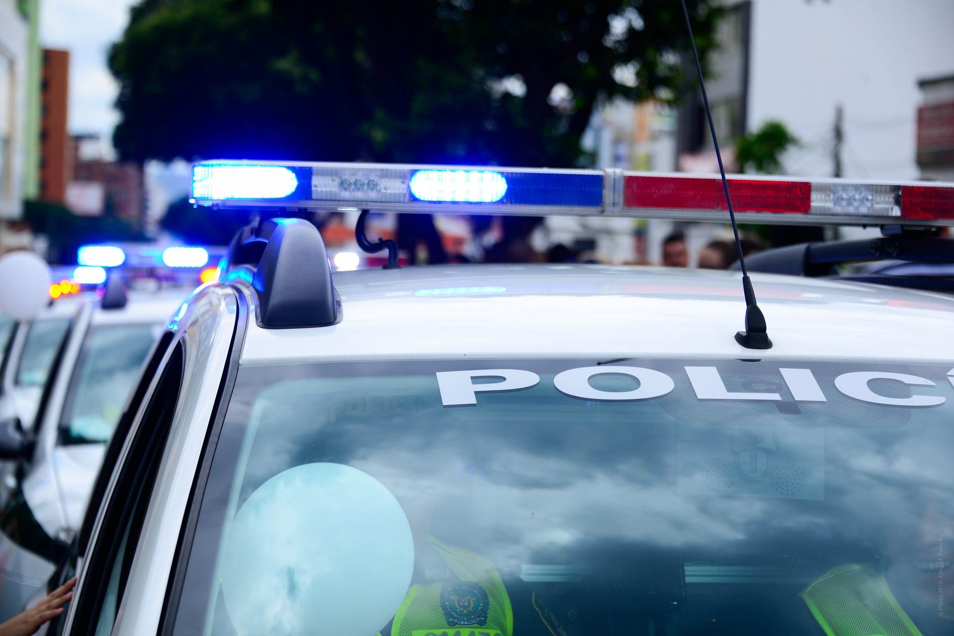 Police Car Closeup